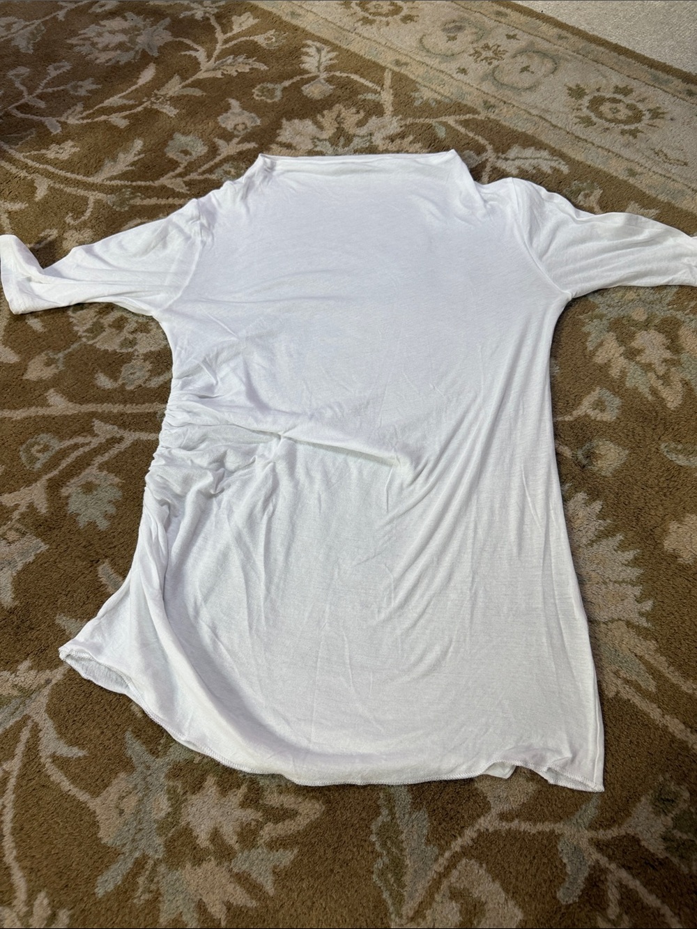 Zara White Longline Tunic Top